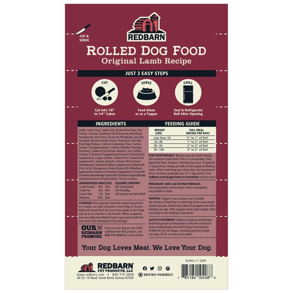 Rolled Food Variety Pack - (Lamb, Beef, and Chicken) - 4lb Each