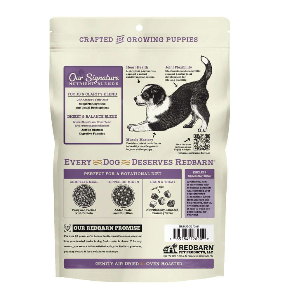 Crafted for Growing Puppies. Our Signature Nutrient Blends which provides Heart Health, Joint Flexibility & Muscle Mastery