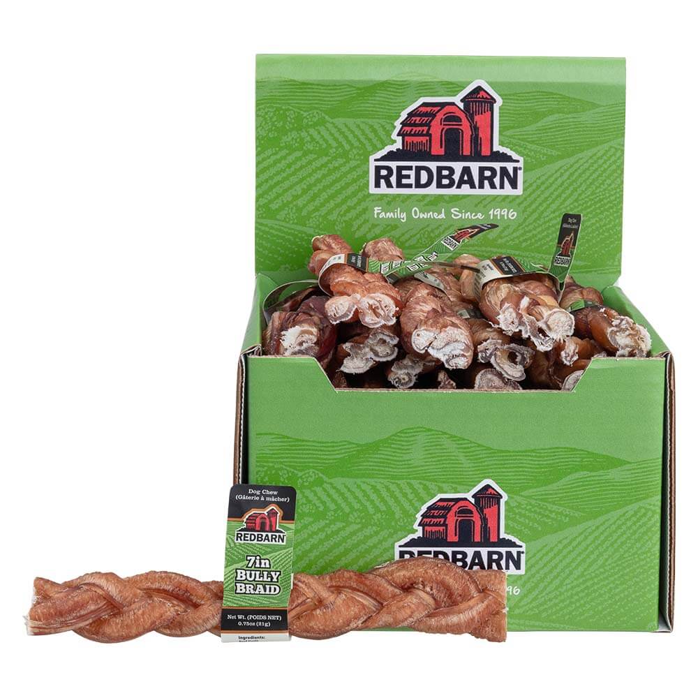 Redbarn Braided Bully Stick - Case