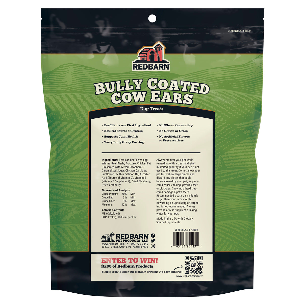 Bully Coated Cow Ears