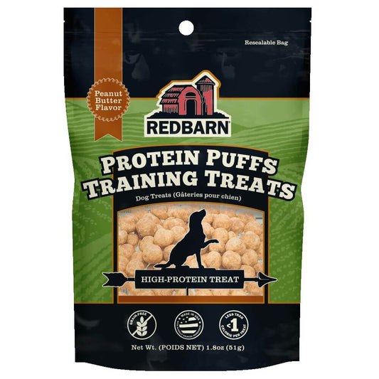 Redbarn Protein Puffs Training Treats Peanut Butter Flavor