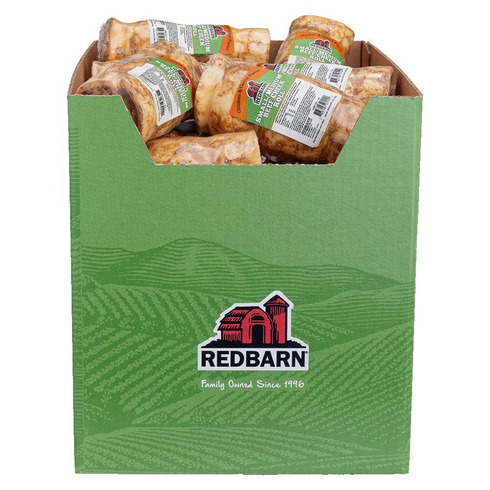 Redbarn Glazed Beef Cheek Rolls - Chicken and Carrot Flavor Case