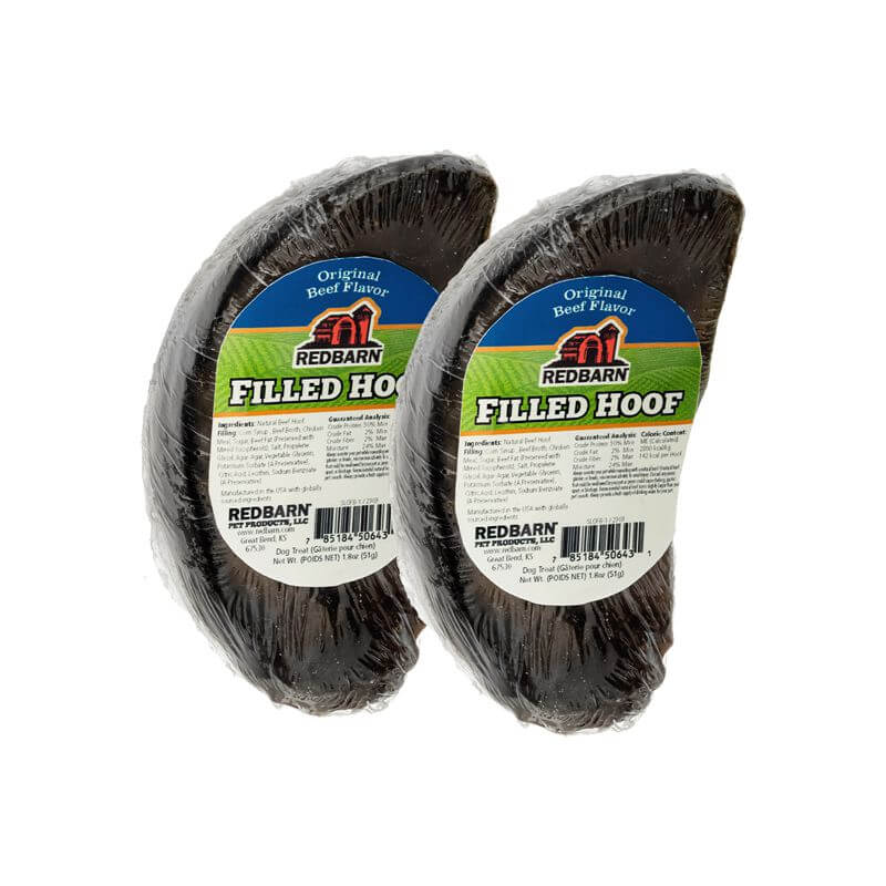 Redbarn Filled Hoof Beef Flavor - 2 pk