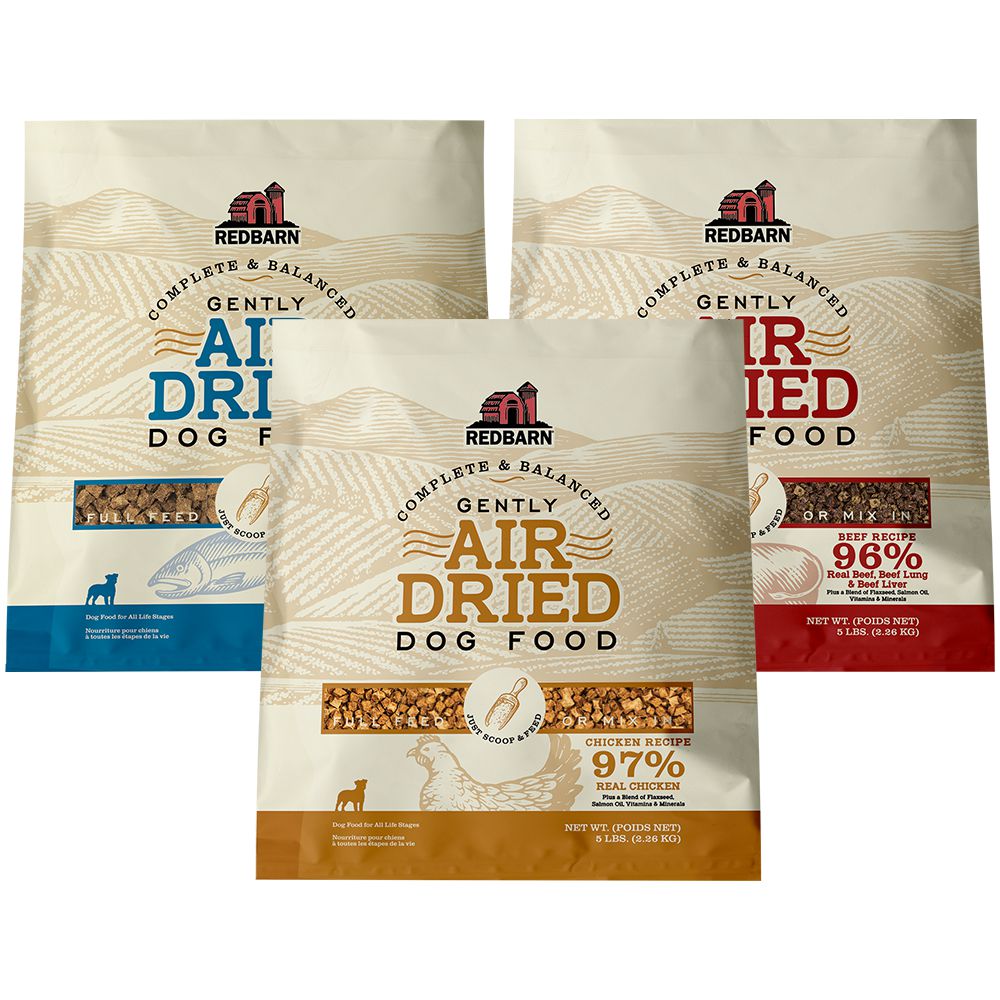 Air Dried Food Variety 3-Pack - (Fish, Beef and Chicken) - Large Bags