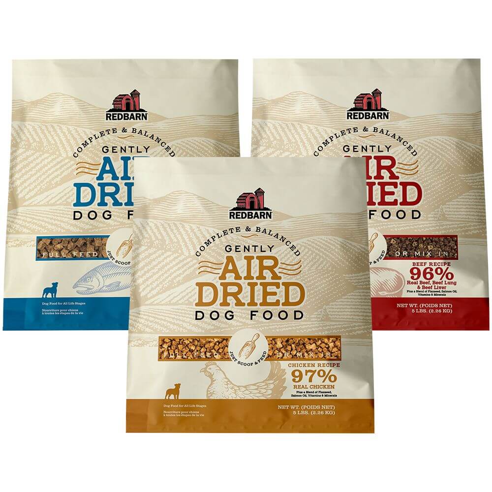 Air Dried Food Variety 3-Pack - (Fish, Beef and Chicken) - Large Bags