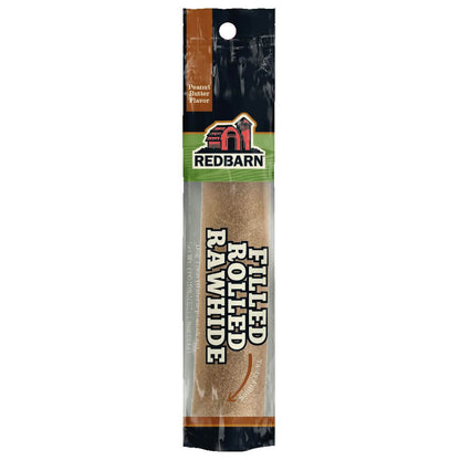 Redbarn Filled Rolled Rawhide Peanut Butter Flavor