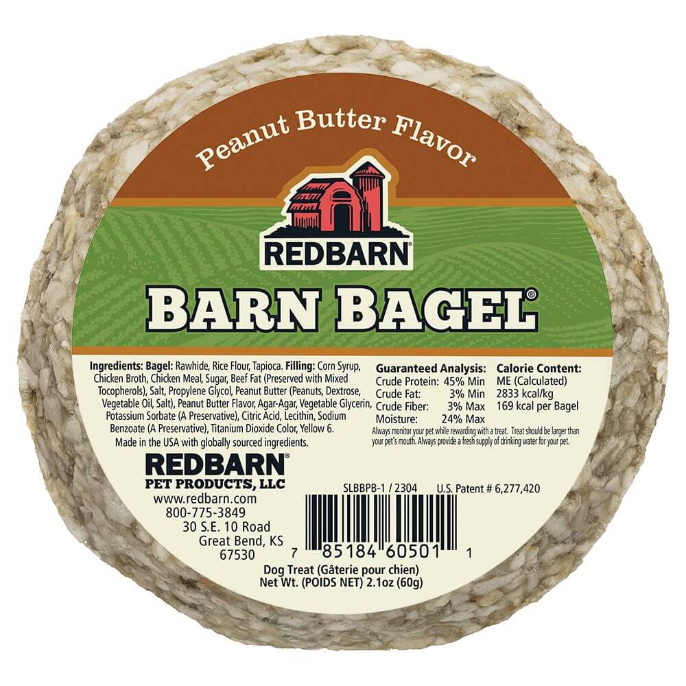 A single Redbarn Barn Bagel® Peanut Butter Flavor