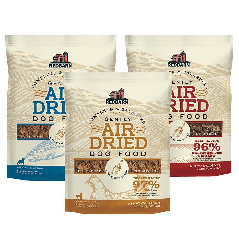 Air Dried Food Variety 3-Pack - (Fish, Beef and Chicken) - 2lb bags