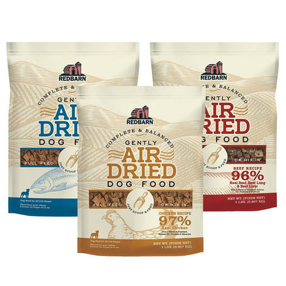 Air Dried Food Variety 3-Pack - (Fish, Beef and Chicken) - 2lb bags