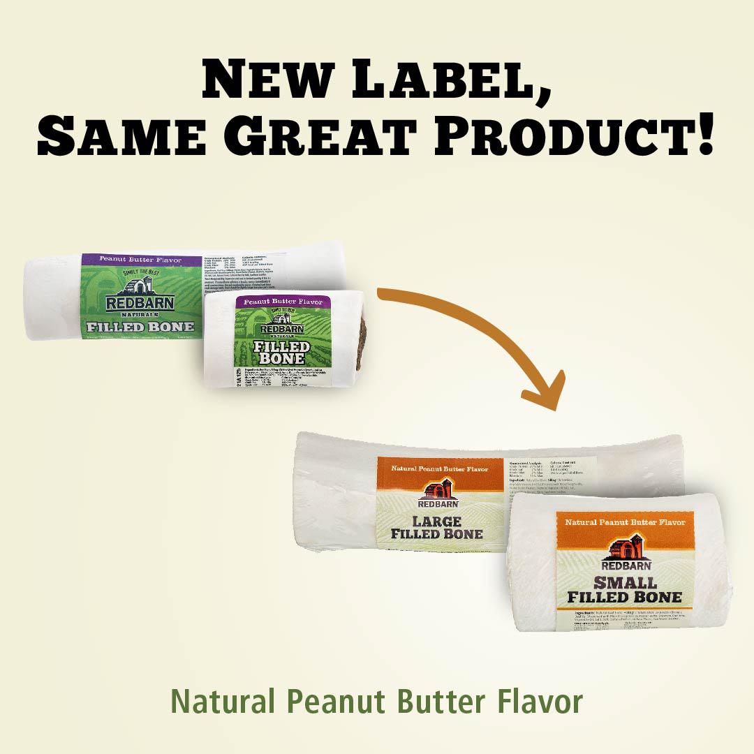 Natural Filled Bone Peanut Butter Flavor