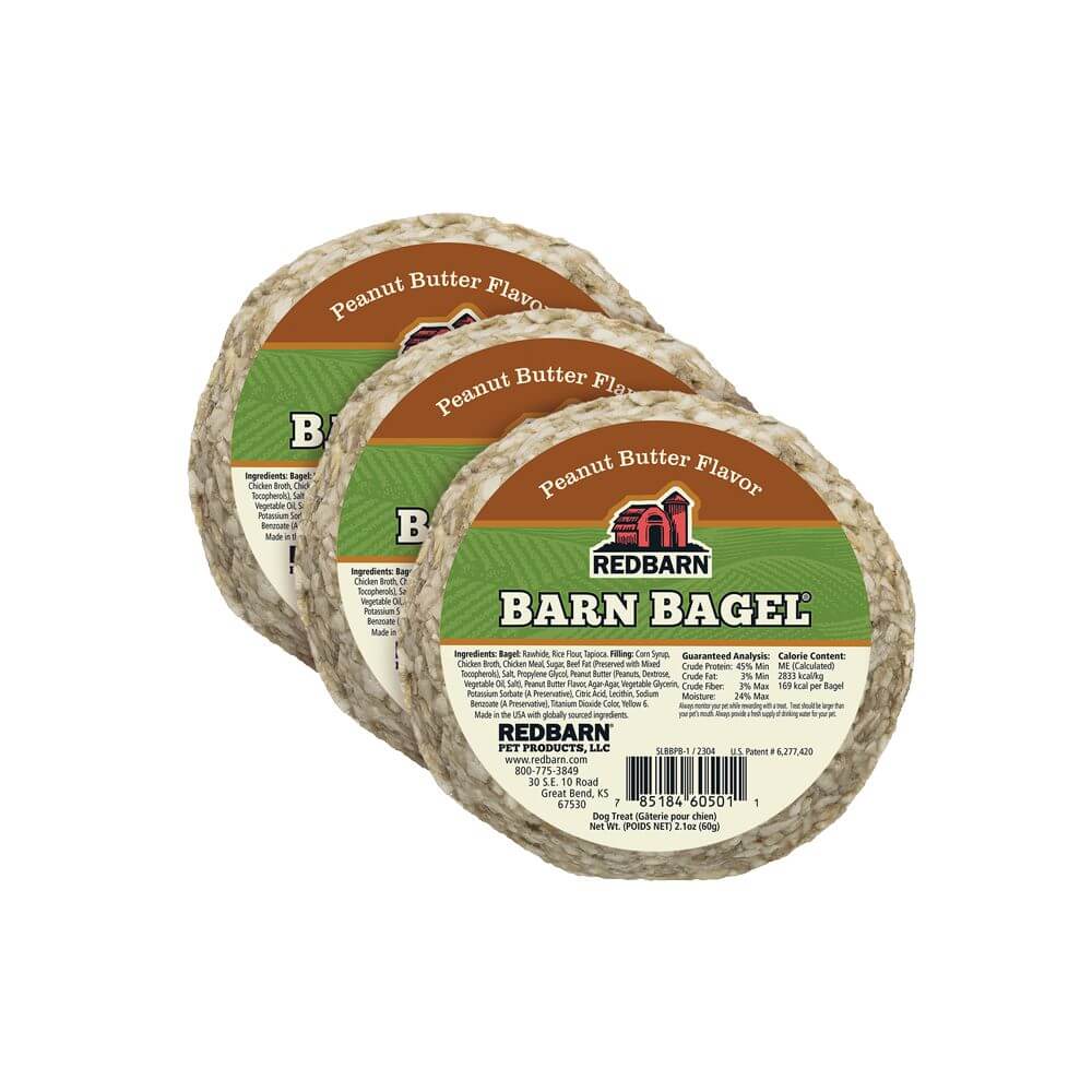 Redbarn Barn Bagel® Peanut Butter Flavor - 3pk