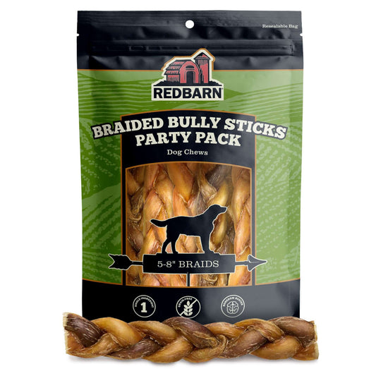 5-8" Bully Braid Party Pack - Recommended for Dental Hygiene and Muscle Development