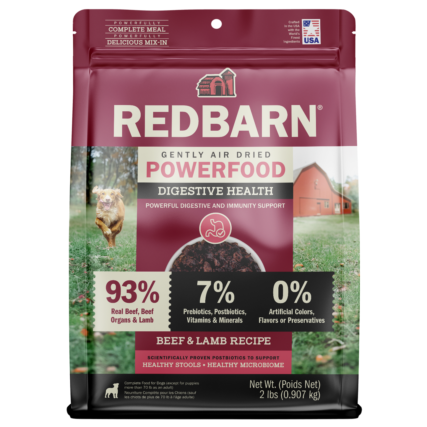 Cover Image of Redbarn Air Dried Powerfood Digestive Health Beef & Lamb Recipe