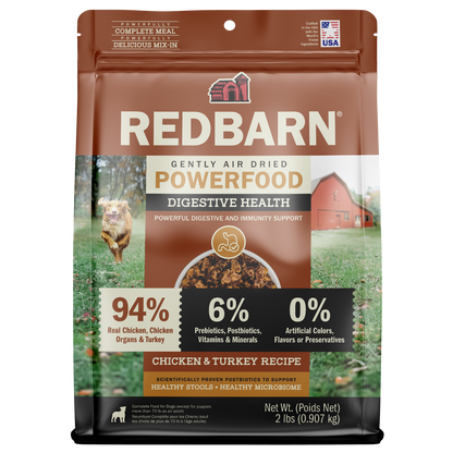 Cover Image of Redbarn Air Dried Powerfood Digestive Health Chicken & Turkey Recipe